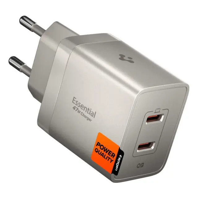 Spigen Essential 47W Wall Charger EE472EU, natural titanium