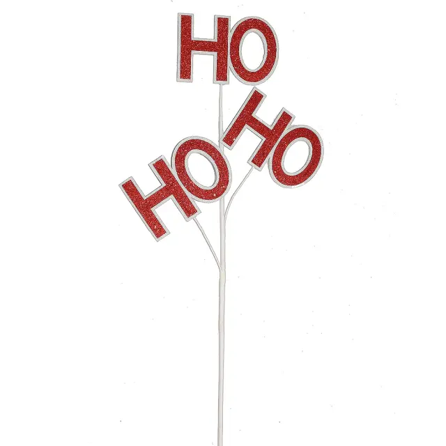 Κλαδί χριστ/κο "Ho Ho Ho" κόκκινο 58cm HomeGuru 25822 AX793
