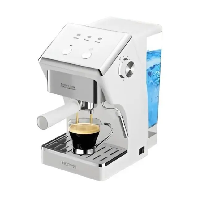 Hoomei HM-5785W Μηχανή Espresso 1050W Πίεσης 15bar Λευκή 3