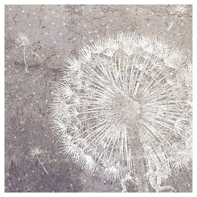 Χαρτοπετσέτα για Decoupage, Dandelion Grey 1 τεμ