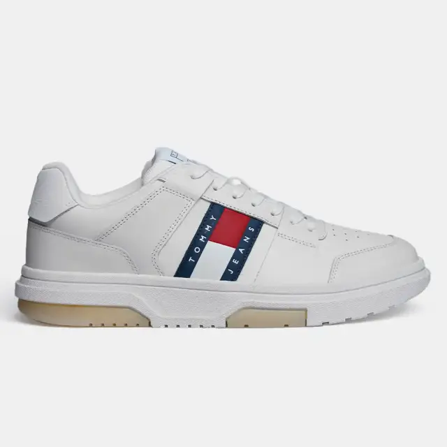 Tommy Hilfiger – Ανδρικά Sneakers The Brooklyn Leather EM0EM01429-YBL Εκρού