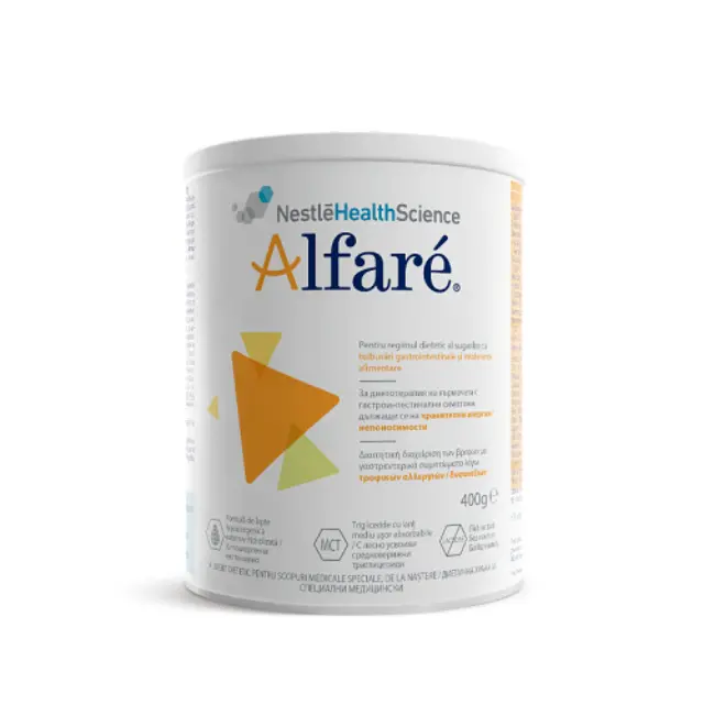 Nestle Alfare Διαιτητικό Τρόφιμο Βρεφών με Γαστρεντερικά Συμπτώματα Λόγω Τροφικών Αλλεργιών και Δυσανεξιών, 400gr
