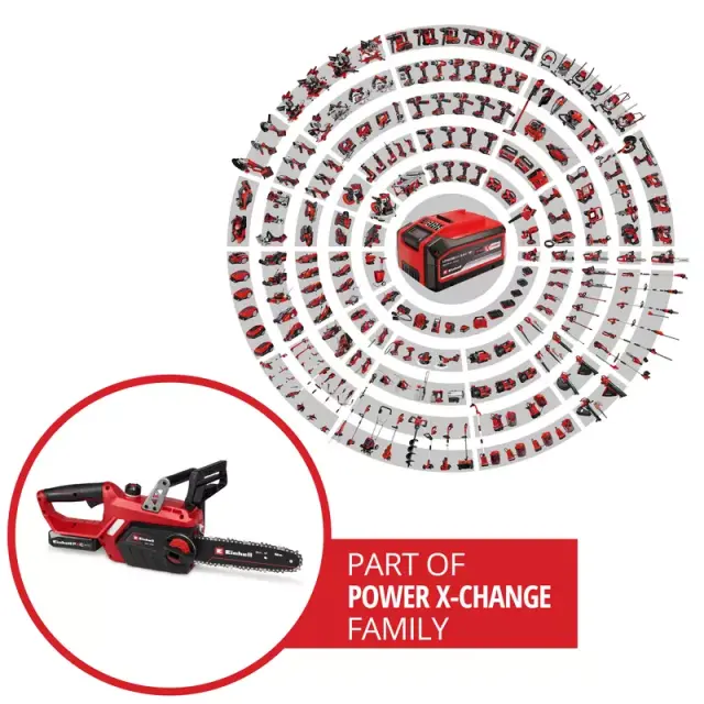 Einhell 4501789 - GE-LC 18/25-1 Li Kit Αλυσοπρίονο Μπαταρίας 18V 25cm με Μπαταρία 2.5Ah & Φορτιστή 2