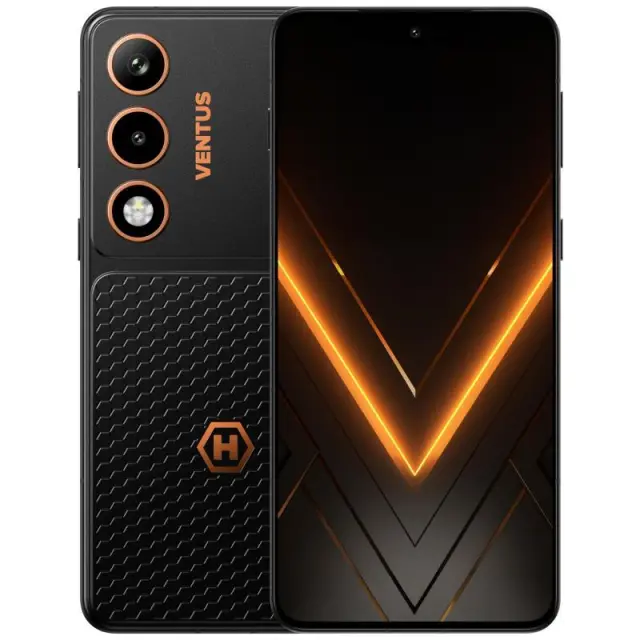 Κινητό Τηλέφωνο Hammer Ventus 5G 256GB 8GB RAM Μαύρο-Πορτοκαλί N71599