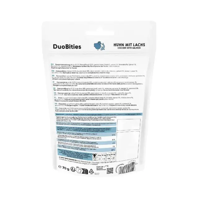 DuoBities Κοτόπουλο με Σολομό 70gr 2