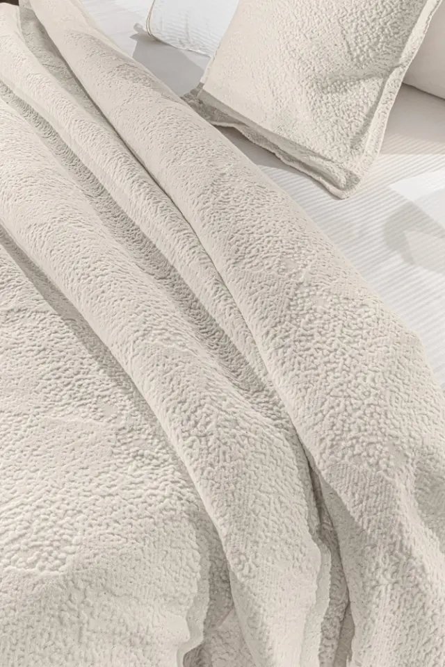 ΚΟΥΒΕΡΤΑ KING SIZE PORTOBELLO ECRU 260X250 GUY LAROCHE 3