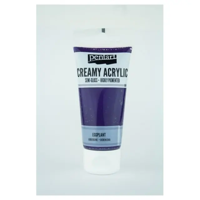 Χρώμα ακρυλικό Creamy Semi-Gloss 60ml Pentart - Eggplant