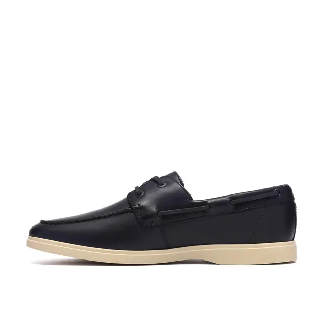 Clarks Torford Boat Navy Navy Leather 3