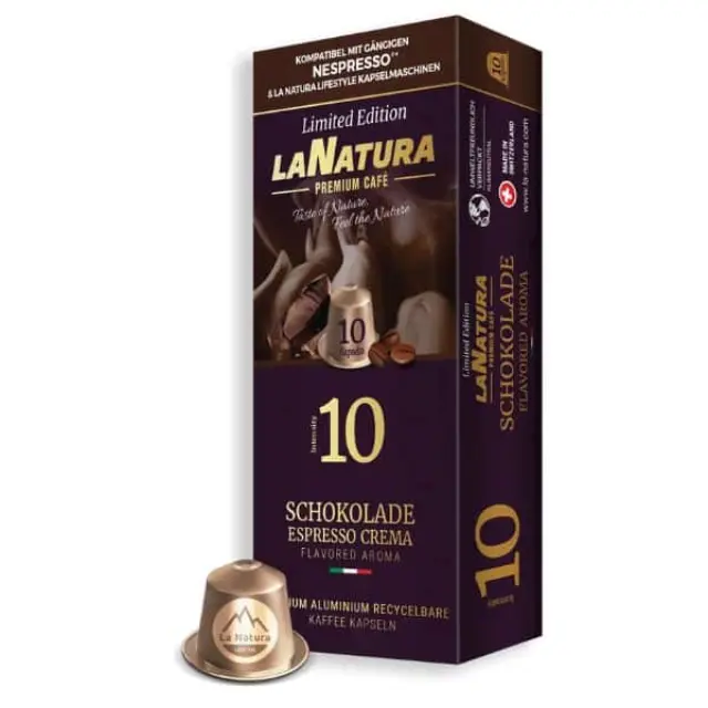La Natura Espresso Chocolate Aluminium 10 τμχ | Nespresso