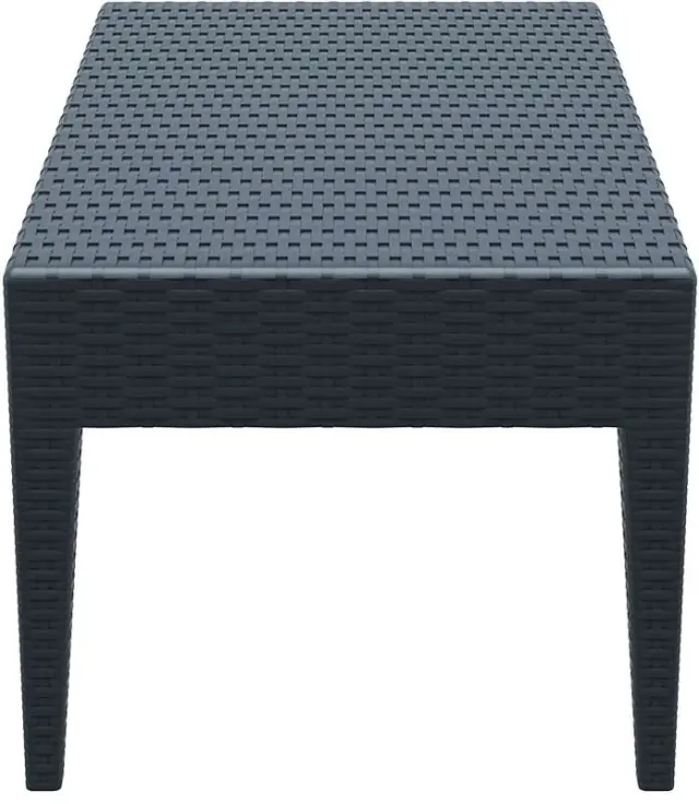 Τραπέζι MIAMI Ανθρακί PP 92x53x45cm 3