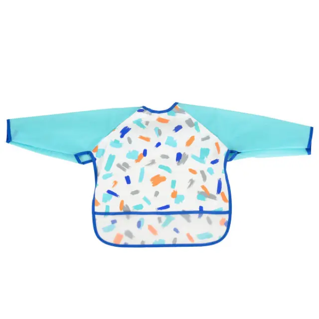 Cangaroo Σαλιάρα Σιλικόνης με Μανίκια Bib Holdy Blue 3800146271541