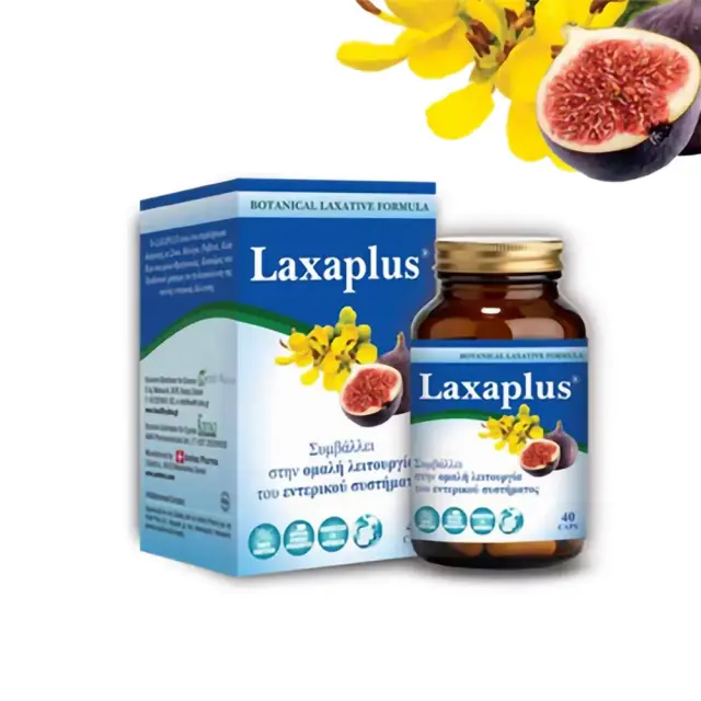 Plus+ Laxaplus Συμπλήρωμα για την Ομαλή λειτουργία του εντερικού συστήματος, 40 κάψουλες