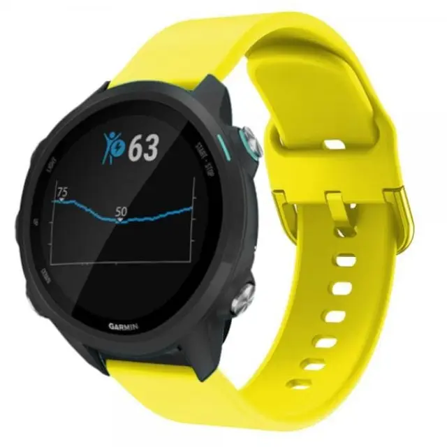Λουράκι Σιλικόνης για GARMIN Vivoactive 3 / Vivomove/ Amazfit Bip / Verge 3 / Galaxy Watch 42mm/ Forerunner 245 (fits all 20mm) Yellow OEM