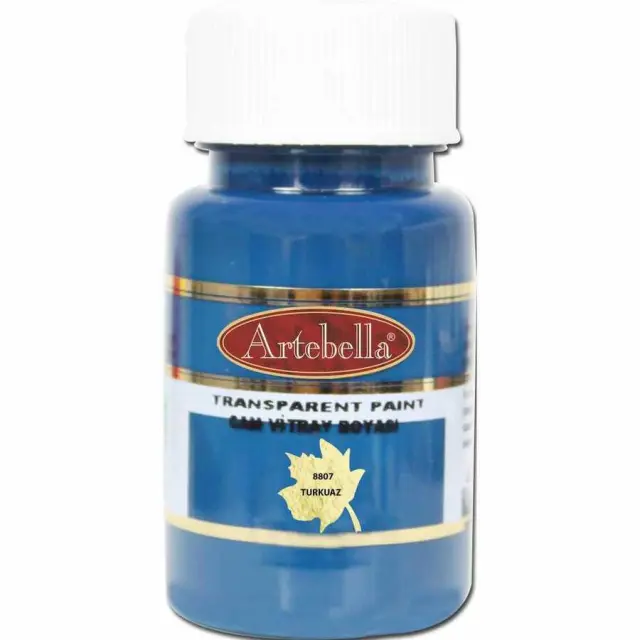 Artebella Διάφανο Σμάλτο Stained Glass - 8807 Turquoise - 50ml