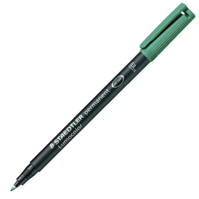 Μαρκαδόρος Ανεξίτηλος Staedtler Lumocolor Permanent Fine 0.6mm - Πράσινο