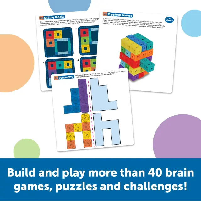 Learning Resources Εκπαιδευτικό Παιχνίδι MathLink® Cubes Brain Puzzle Challenge (5+ ετών) LER9336 2