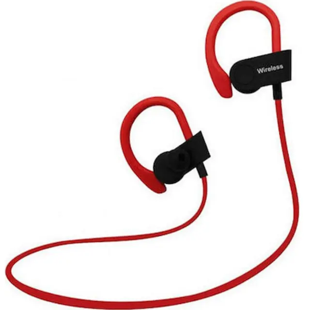 Ezra BW10 In-ear Bluetooth Handsfree Ακουστικά Κόκκινα
