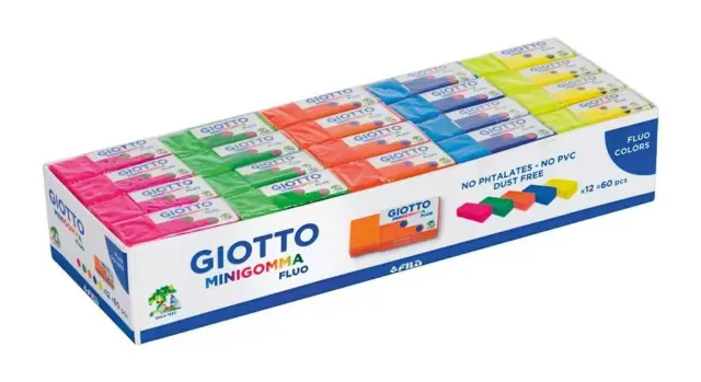 Giotto Stilnovo Minigomma Γόμα Fluo (Διάφορα Χρώματα)/ 241700 (Giotto)