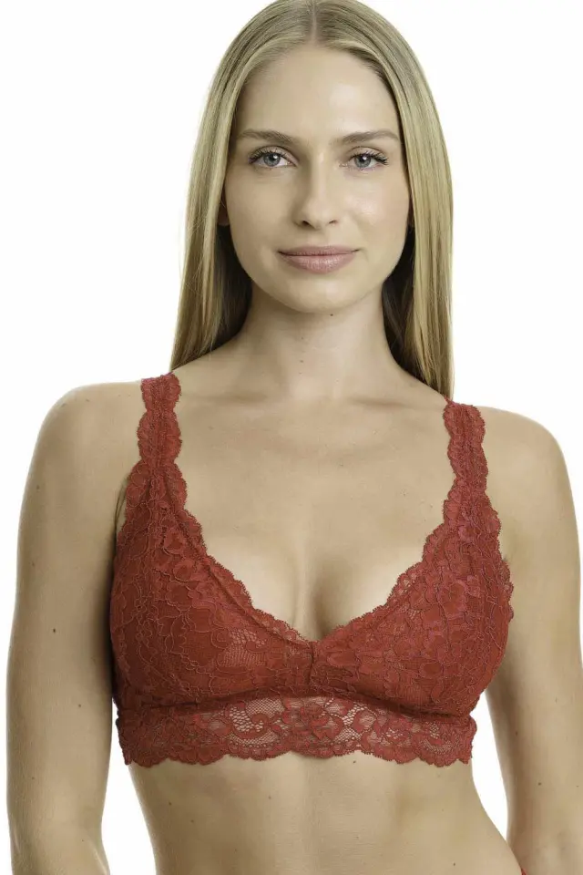 Κόκκινο σουτιέν bralette δαντέλα