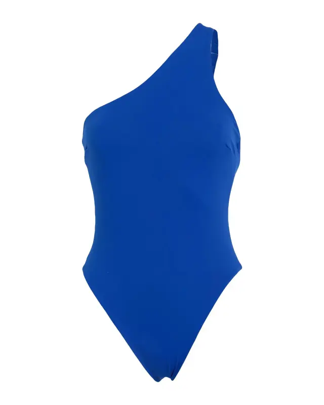 Calvin Klein Γυναικείο Μαγιό Ολόσωμο Μπλε με Έναν Ώμο - S