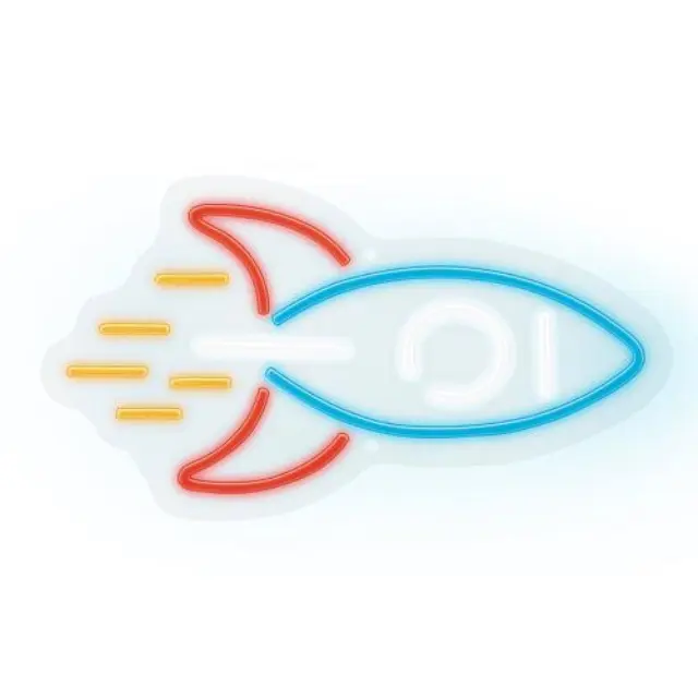 Neon Plexi Neolia NNE18 ROCKET (USB, On/Off & Dimmer) Πολύχρωμο N64435