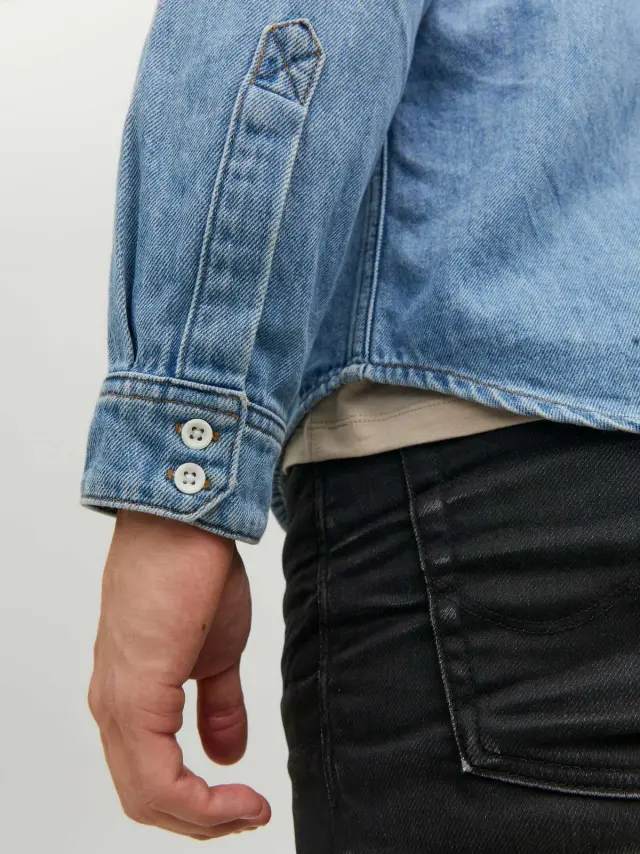 JJICREEK JJSHIRT AA 099 NOOS Light Blue Denim 2