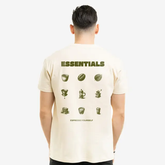 T-shirt Noshame® Off-white με τύπωμα Essentials - 132504 - XXL