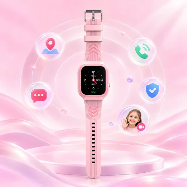ZAZU Fun Παιδικό Smartwatch 4G με GPS Tracker, SIM & Βιντεοκλήση – Ροζ ZA-WATCH-02 2