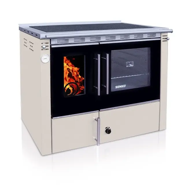 Senko C-25 Premium σόμπα καλοριφέρ Μπέζ 25kw