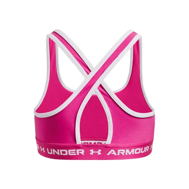 Under Armour Girl's Crossback Mid Solid Bra Ροζ Σκούρο 1369971-652 (Under Armour) - XLarge 2