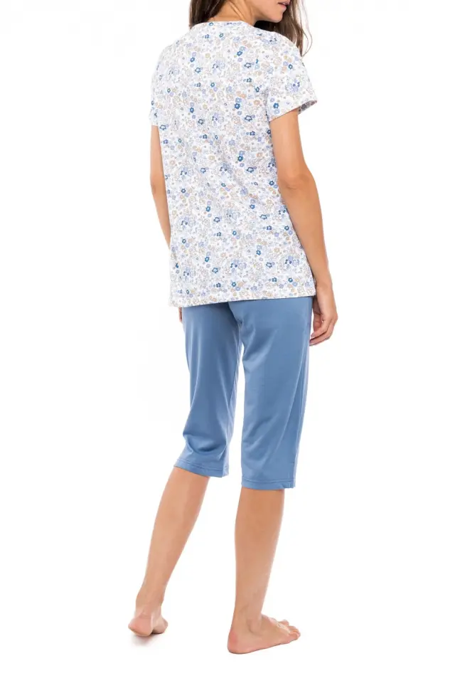S1159 - Type - PYJAMAS CAPRI BLUE FLOWER 3