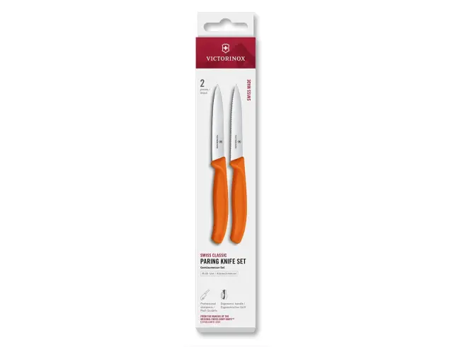 Σετ Μαχαίρια Γενικής Χρήσης Victorinox Swiss Classic με μήκος λεπίδας 10cm - Orange - 2 τεμάχια6.7799.2C1 2
