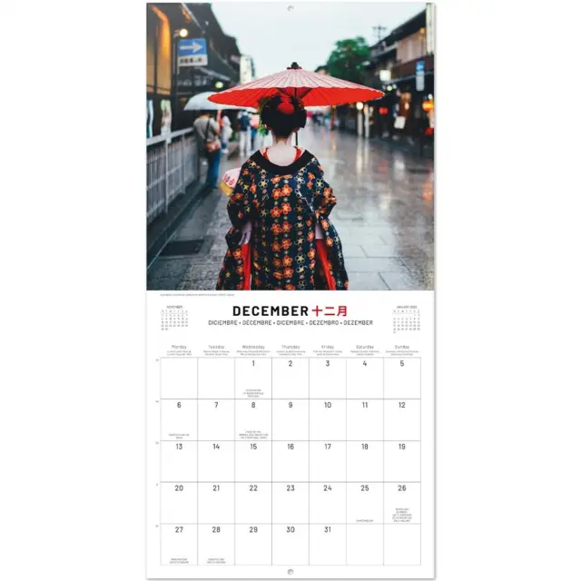 HMEΡΟΛΟΓΙΟ ΤΟΙΧΟΥ JAPAN 2027 30X30 CALENDAR CP27076 3