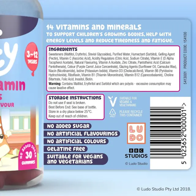 Natures Aid Bluey Multivitamin Gummies 3