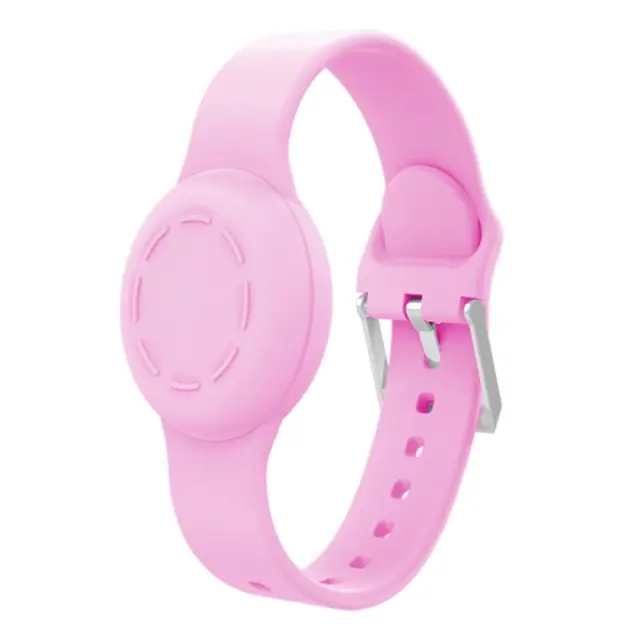 Θήκη Καρπού για Airtag 1/2 με Μεταλλικό Κούμπωμα - Pink OEM