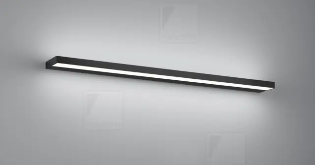 Φωτιστικό Τοίχου LED SLATE Ματ Μαύρο 900 mm IP44 Άμεσου & Έμμεσου Φωτισμού 20W – Minimal Design