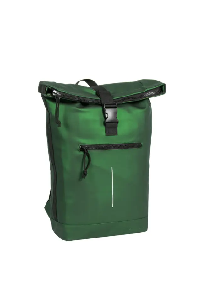 New Rebels - Mart New York Metallic Green 21L Backpack Rolltop Water Repellent Laptop 15.6"