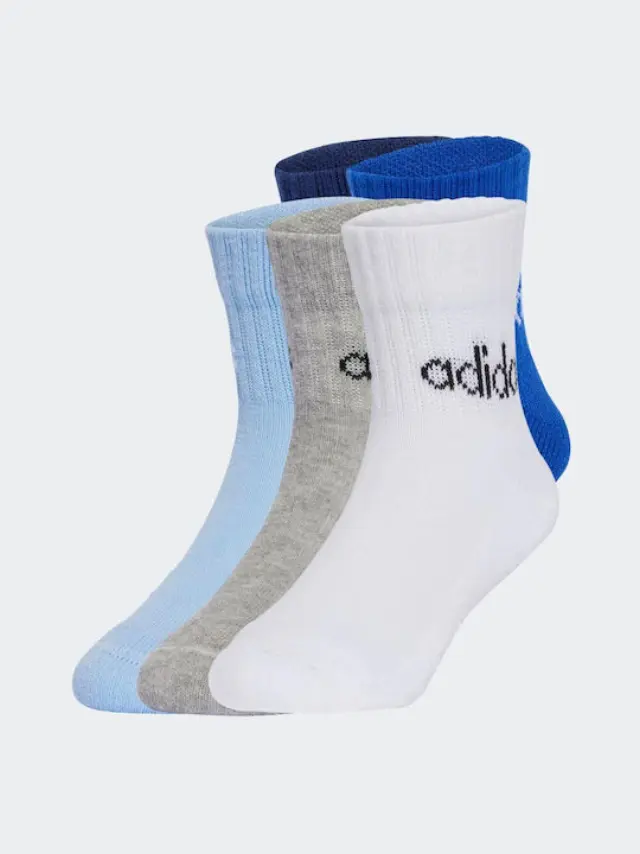 adidas Performance Kids Linear 5 Pair Ankle Socks Πολύχρωμο JF8542 (adidas Performance) - XXXSmall