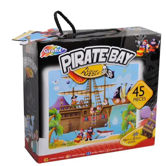 PUZZLE FLOOR PIRATES 58cmX38.5cm 45pcs