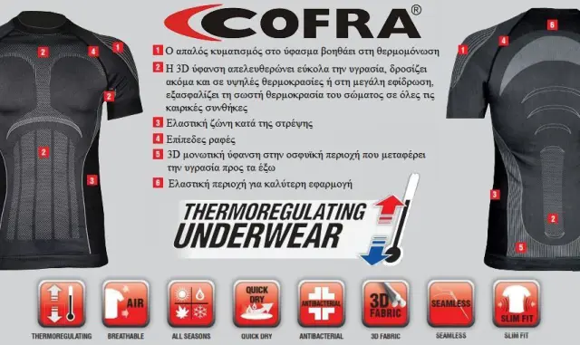 Ισοθερμική Μπλούζα Cofra Forsand anthracite 2