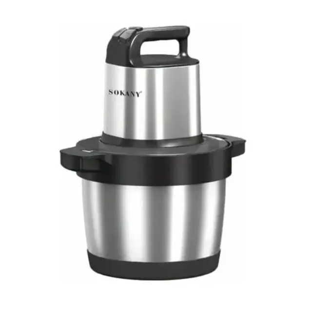 Sokany Πολυκόπτης 1500W με δοχείο 6.5lt SK-YM-7033 ασημί
