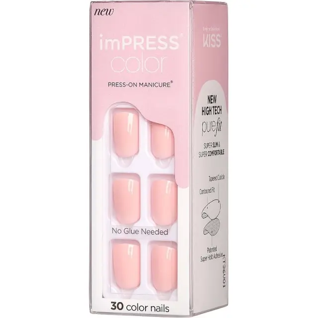 KISS Impress Color Press-On Manicure | Απόχρωση Pick Me Pink