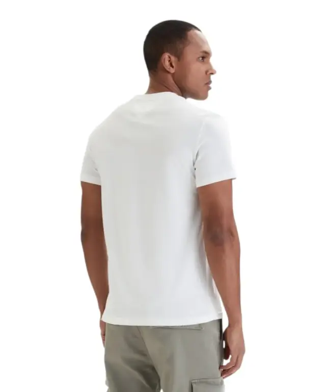 Tommy Hilfiger - Ανδρικό T-shirt Tjw Sign Slim Fit DM0DM22538-YBL Εκρού 2