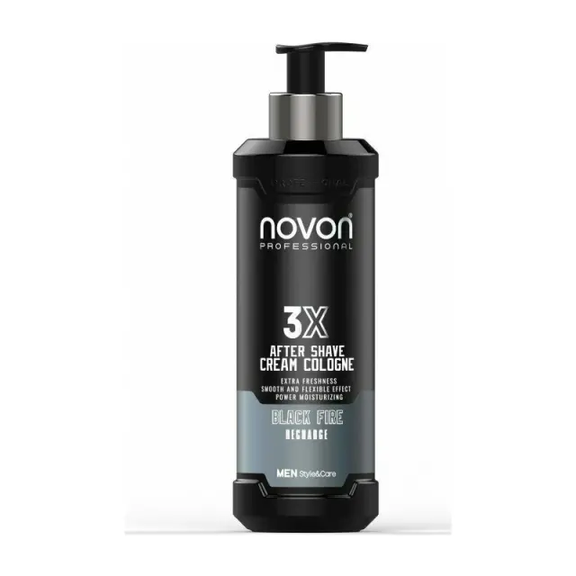 Novon 3X Aftershave Cream Cologne Black Fire 400ml