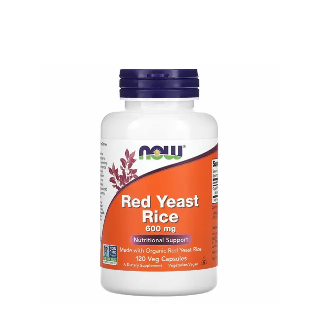 Now Foods Red Yeast Rice 600 mg 120 Veg Capsules