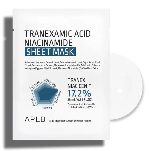 APLB - Tranexamic Acid Niacinamide Sheet Mask Mάσκα με Τρανεξαμικό οξύ και Νιασιναμίδη 1pc/25ml