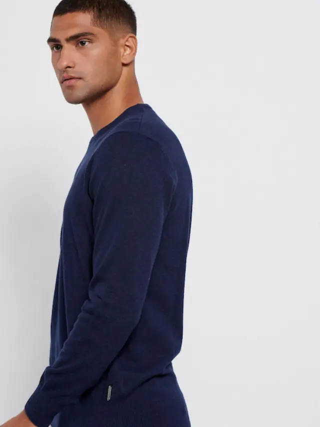 Funky Buddha Pullover Indigo Mel FBM006-001-09 3