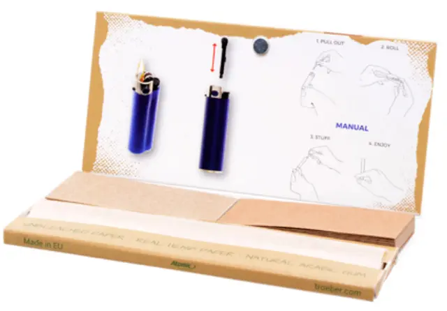 Atomic Χαρτάκια Natural King Size Maxi Pack + 32 Tips 3