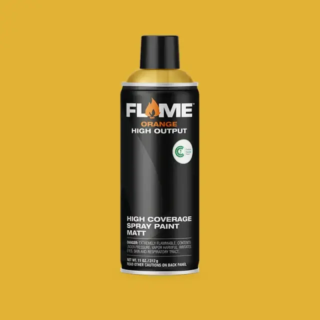 Flame Orange Spray Paint 400ml FO-621 Mustard Middle