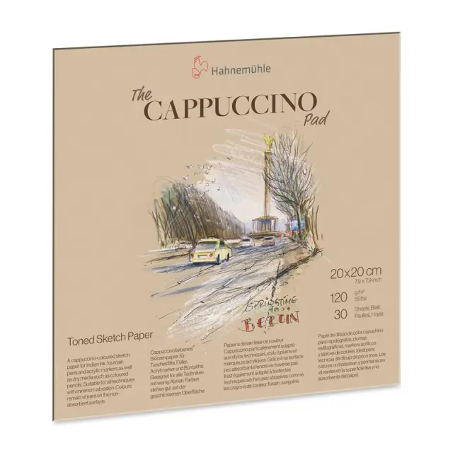 Μπλοκ Hahnemuhle Cappuccino Sketch για Ζωγραφική 120g/m² - 20x20cm - 30 Φύλλα